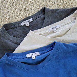 Pack of THREE Gustin Slub T shirts